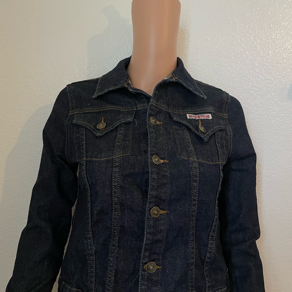 Dark Wash Denim Jacket - Women's Jean Jacket